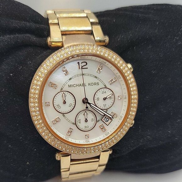 MICHAEL KORS Parker MK5491 Womens Stainless Steel Analog Dial Quartz Watch AM510 - Picture 4 of 11